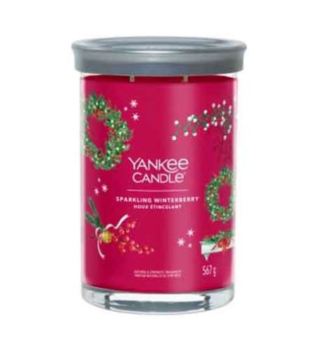 Yankee Candle Sparkling Winterberry signature tumbler velký 567 g