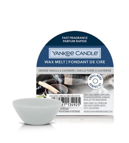 Yankee Candle Smoked Vanilla & Cashmere vonný vosk 22 g