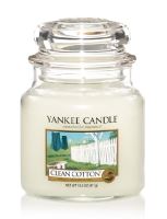 Yankee Candle Clean Cotton vonná svíčka 411 g