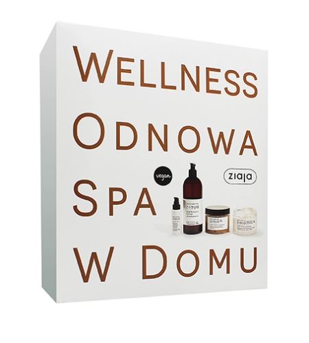 Ziaja Baltic Home Spa Wellness dárková sada pleťový krém lehká formule 50 ml + tělový peeling 300 ml + hydratační tělový krém 300 ml + sprchový gel 500 ml