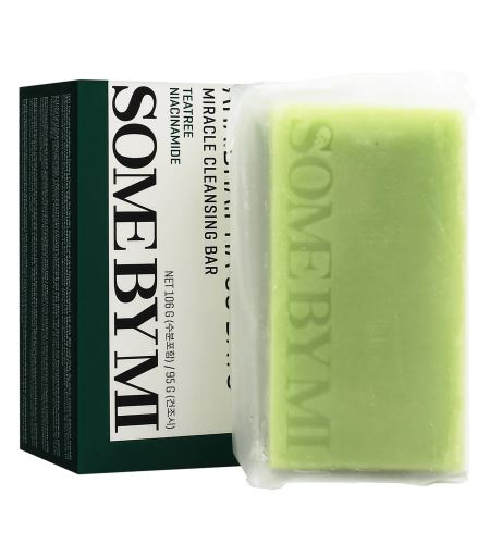 Some By Mi AHA BHA PHA 30 Days Miracle Cleansing Bar tuhé mýdlo na aknózní pleť s AHA, BHA, PHA kyselinami 106 g