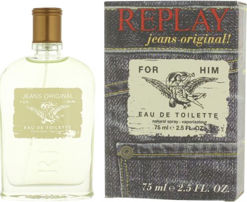 Replay Jeans Original For Him toaletní voda 75 ml Pro muže