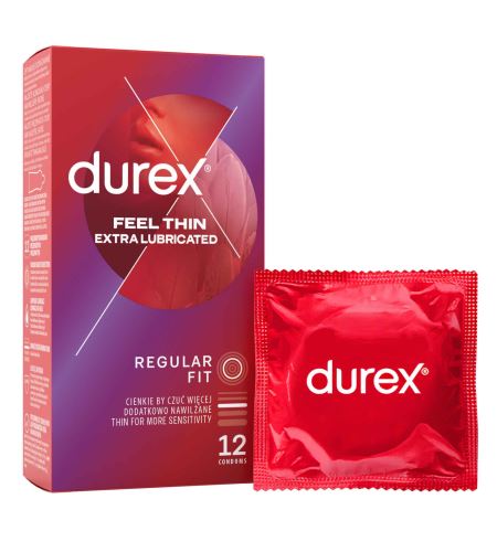 Durex Feel Thin Extra Lubricated kondomy