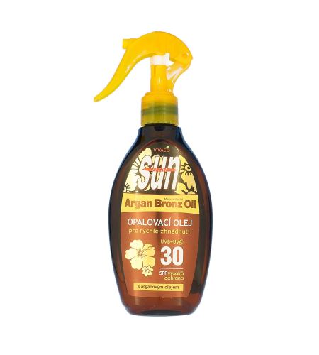 Vivaco Sun Vital opalovací olej s arganovým olejem SPF30 200 ml