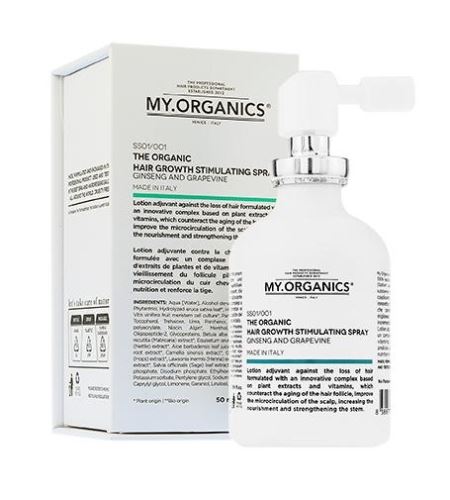 MY.ORGANICS The Organic Hair Growth Stimulating Spray sprej stimulující růst vlasů 50 ml