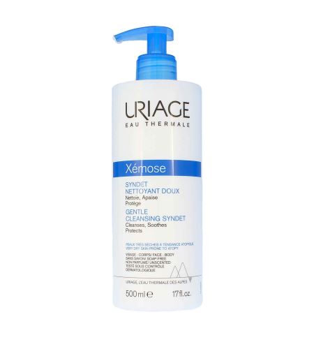 URIAGE Xémose Gentle Cleansing Syndet jemný čisticí gelový krém pro suchou až atopickou pokožku 500 ml
