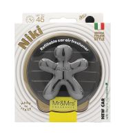 Mr&amp;Mrs Fragrance Niki Titanium Chrome New Car vůně do auta