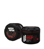NISHMAN Ultra Strong Gum Effect Hair Gel 5+ silně fixační gel 300 ml