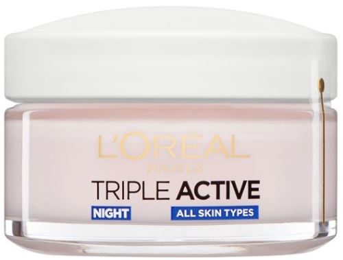 L'Oréal Paris Triple Active noční hydratační krém pro všechny typy pleti 50 ml