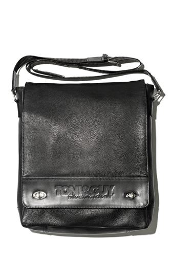 T&G Stylist Bag Large Black Leather / Kožená brašna přes rameno, černá