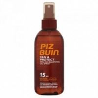 Piz Buin Tan & Protect Tan Accelerating Oil Spray SPF15 sprej na opalování 150 ml Pro ženy
