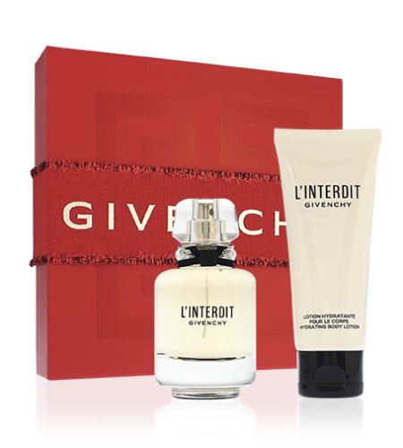 Givenchy L'Interdit parfémovaná voda 50 ml + tělové mléko 75 ml Pro ženy dárková sada