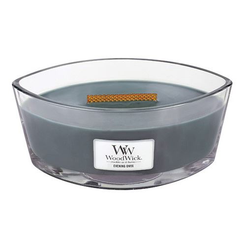 WoodWick Evening Onyx vonná svíčka s dřevěným knotem 453,6 g