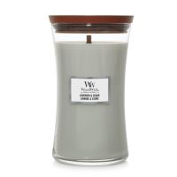 WoodWick Lavender &amp; Cedar vonná svíčka s dřevěným knotem 609,5 g