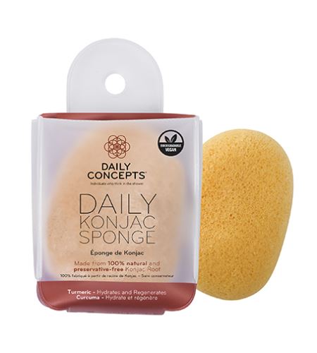 Daily Concepts Tumeric Daily Konjac Sponge čistící houbička na obličej