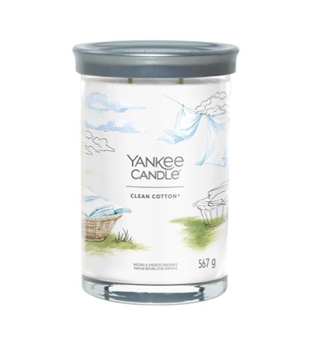 Yankee Candle Clean Cotton signature tumbler velký 567 g