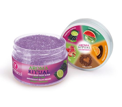 Dermacol Aroma Ritual Body Scrub Grape&Lime tělový peeling 200 g Pro ženy