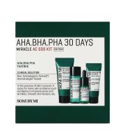 Some By Mi AHA BHA PHA 30 Days Miracle AC SOS Kit dárková sada čistící pěna 30 ml + čistící tonikum 30 ml + sérum 10 ml + krém 20 g (1)