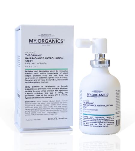 MY.ORGANICS The Organic Hair Radiance Antipollution Spray péče o vlasovou pokožku 50 ml