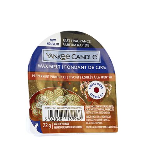 Yankee Candle Peppermint Pinwheels vonný vosk 22 g
