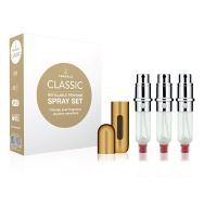 Travalo Classic plnitelný rozprašovač parfémů Gold 3 x 5 ml dárková sada