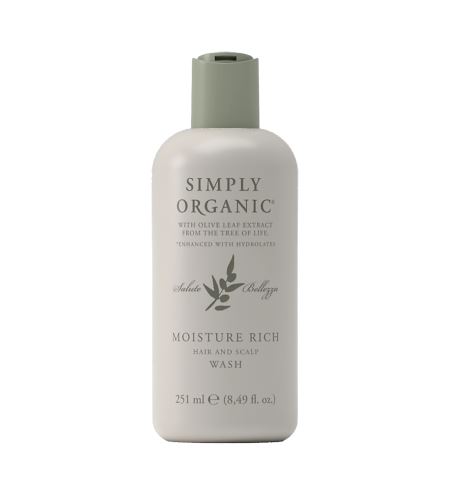 Simply Organic Moisture Rich Hair & Scalp Wash vysoce hydratační šampon pro vlasy a pokožku hlavy