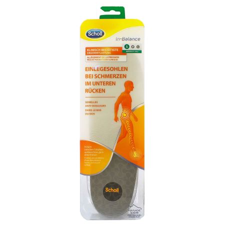 Scholl In-Balance Lower Back Pain Relief Insole Small vložky do bot 1 ks