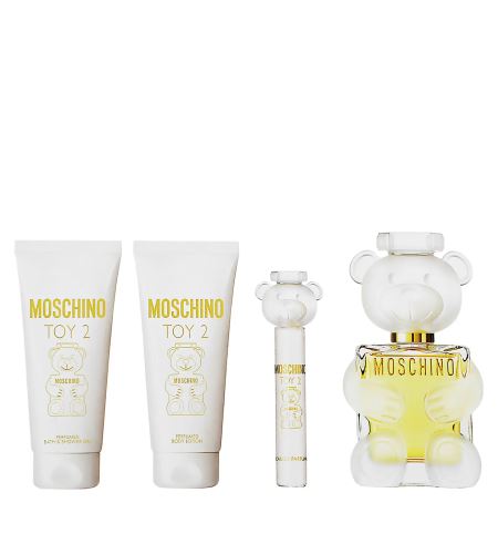 Moschino Toy 2 dárková sada pro ženy parfémovaná voda 100 ml + tělové mléko 100 ml + sprchový gel 100 ml + parfémovaná voda 10 ml