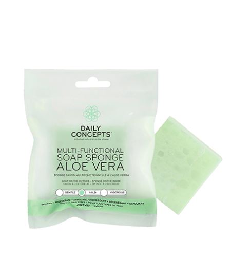 Daily Concepts Aloe Vera Multi-Functional Soap Sponge multifunkční mýdlová houba 45 g