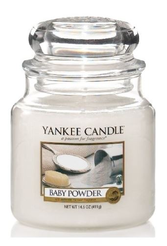 Yankee Candle Baby Powder vonná svíčka 411 g