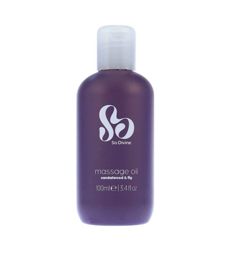 So Divine Massage Oil Sandalwood & Fig masážní olej 100 ml