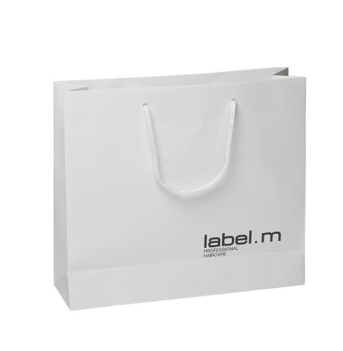 label.m Papírová taška bílá