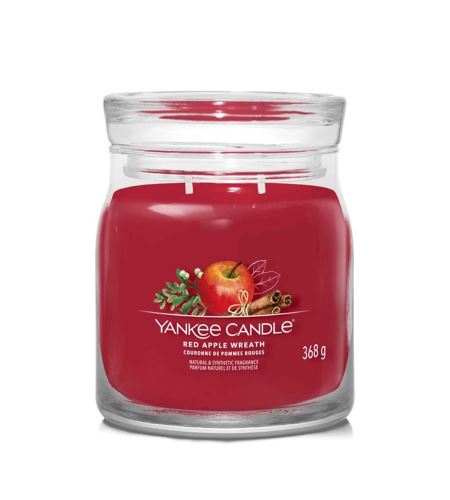 Yankee Candle Red Apple Wreath signature svíčka střední 368 g
