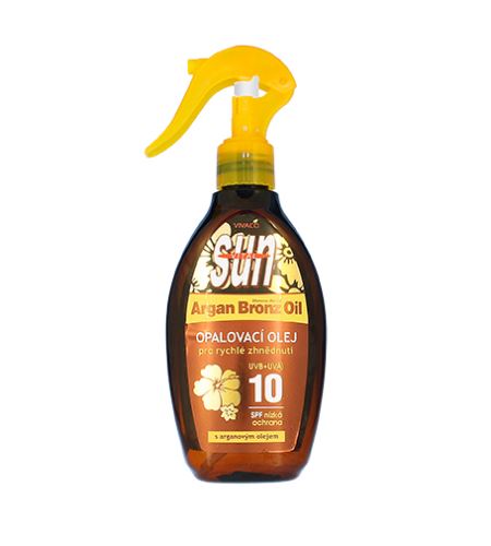 Vivaco SUN Argan Oil opalovací olej s arganovým olejem SPF 10 200 ml