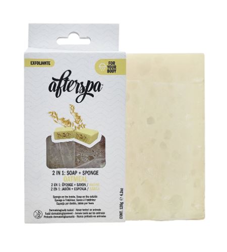 AfterSpa Oatmeal Soap Sponge multifunkční mýdlová houba 120 g