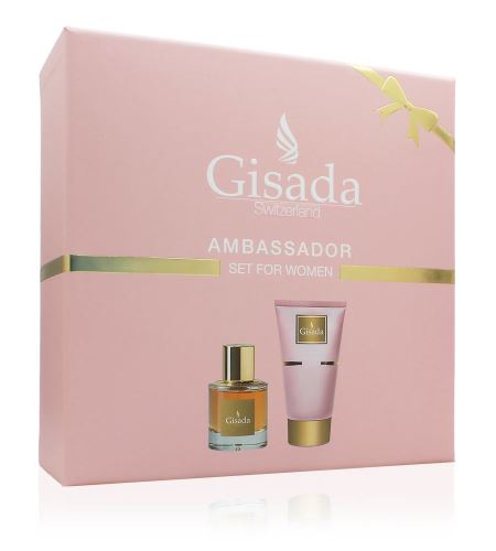 Gisada Ambassador For Women dárková sada pro ženy parfémovaná voda 50 ml + sprchový gel 100 ml