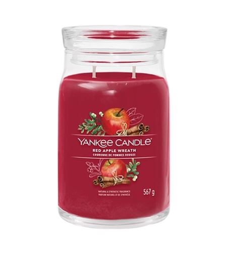 Yankee Candle Red Apple Wreath Signature vonná svíčka 567 g