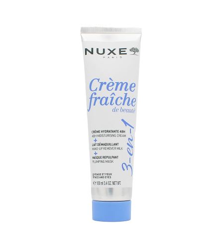 Nuxe Crème Fraîche de Beauté 3v1 hydratační krém, odličovací mléko a pleťová maska 100 ml