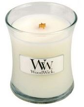 WoodWick White Tea & Jasmine vonná svíčka s dřevěným knotem 85 g