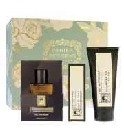 Panier Des Sens L&#39;Olivier parfémovaná voda 50 ml + čistící gel na obličej, tělo a vlasy 200 ml + gelový krém na obličej 75 ml dárková sada Pro muže
