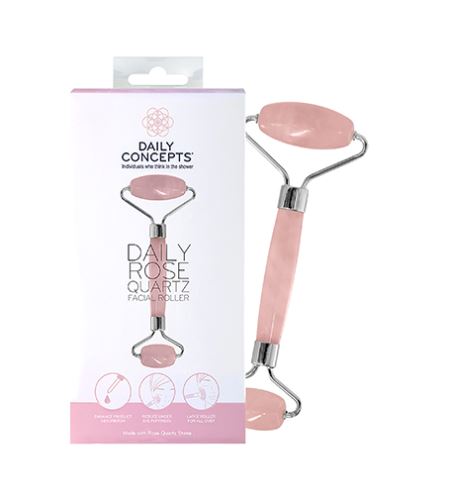 Daily Concepts Daily Rose Quartz Facial Roller masážní váleček na obličej