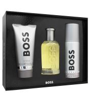Hugo Boss Boss Bottled dárková sada pro muže toaletní voda 100 ml + sprchový gel 100 ml + deosprej 150 ml
