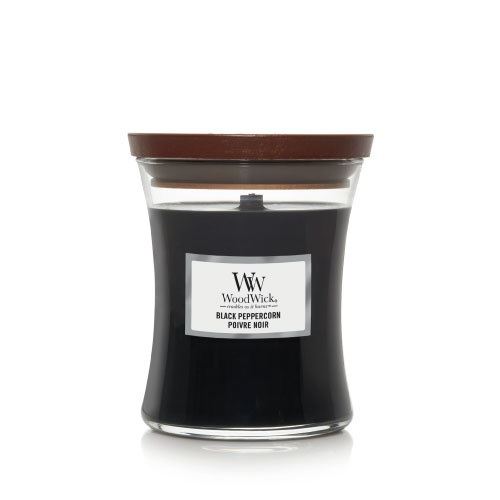 WoodWick Black Peppercorn vonná svíčka s dřevěným knotem 275 g