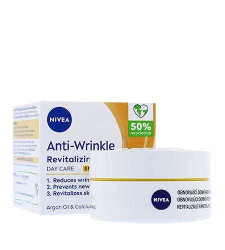 Nivea Anti-Wrinkle Revitalizing obnovující denní krém proti vráskám 55+ 50 ml