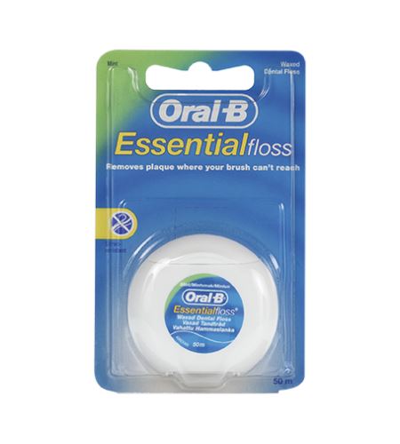 Oral-B Essential Floss zubní nit voskovaná 50m