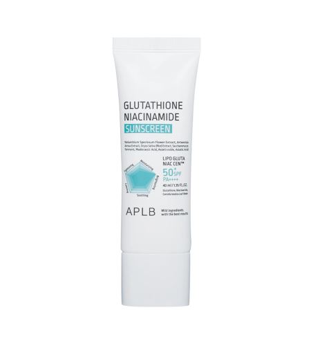 APLB Glutathione Niacinamide Sunscreen rozjasňující opalovací krém 40 ml