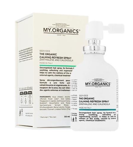 MY.ORGANICS The Organic Calming Refresh Spray zklidňující a osvěžující sprej pro pokožku hlavy 50 ml