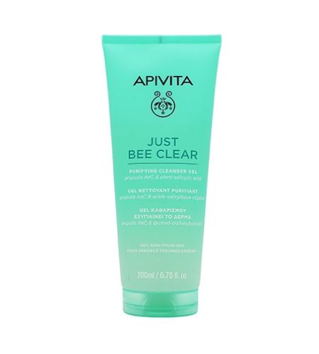 Apivita Just Bee Clear Purifying Cleanser Gel čisticí pleťový gel proti akné 200 ml