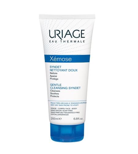 URIAGE Xémose Gentle Cleansing Syndet jemný čisticí gelový krém pro suchou až atopickou pokožku 200 ml