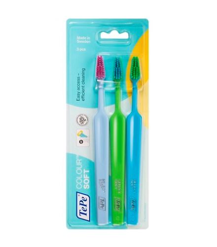 TePe Colour Select Soft zubní kartáček soft 3 ks